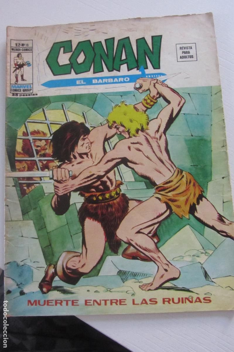 C&oacute;mics: CONAN EL BARBARO V-2 N&ordm; 16: MUERTE ENTRE LAS RUINAS VERTICE ARX213