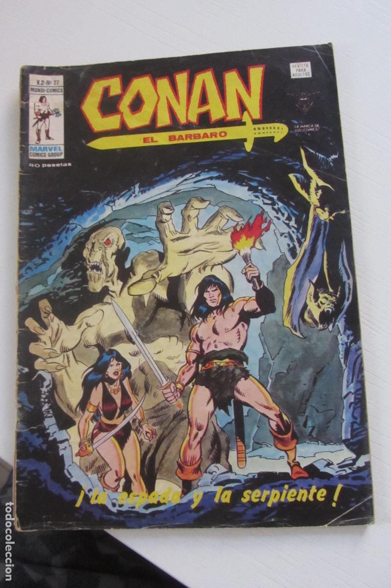C&oacute;mics: CONAN EL B&Aacute;RBARO VOL. 2 N&ordm; 27 -LA ESPADA Y LA SERPIENTE VERTICE ARX213