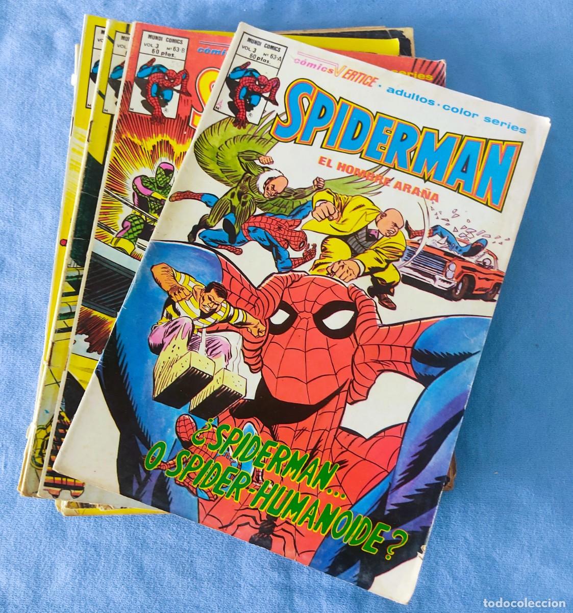 Comics: LOTE DE 9 COMICS VERTICE ORIGINALES DE SPIDERMAN MUNDI COMICS VOL. 3 DEL 63-A AL 63-I