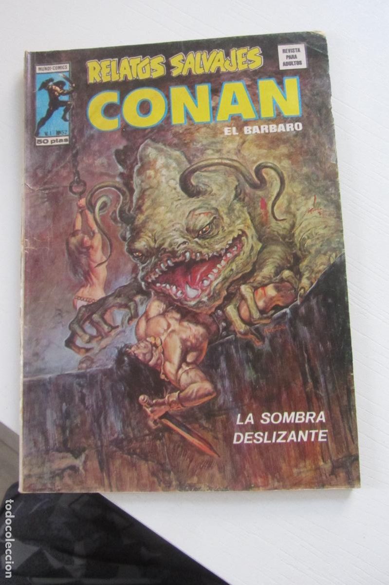 C&oacute;mics: RELATOS SALVAJES N&ordm; 69. CONAN EL B&Aacute;RBARO. A&Ntilde;O 1974-80. 52 PAG. EDITORIAL V&Eacute;RTICE ARX214