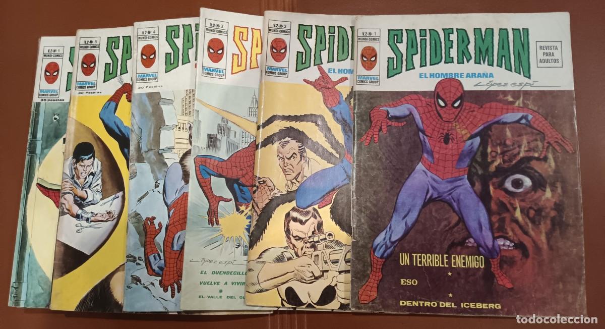 C&oacute;mics: comics vertice v2 spiderman algunos firmados lopez espi