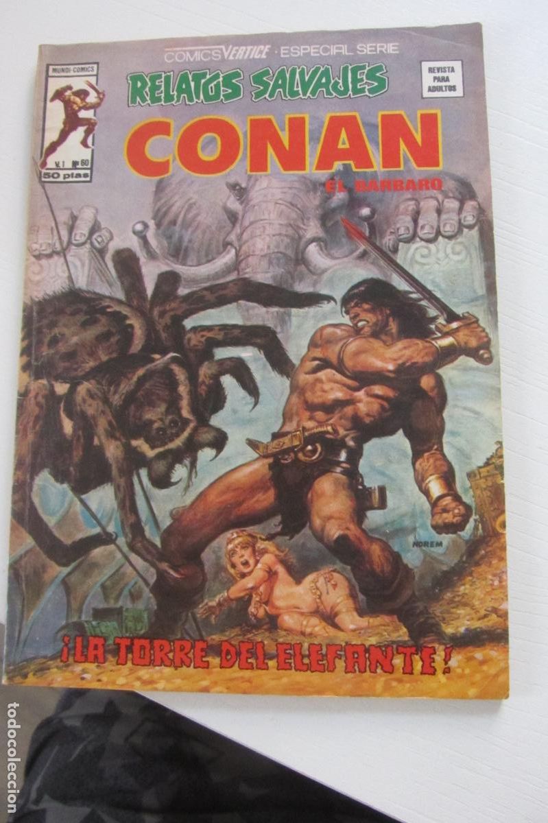 C&oacute;mics: RELATOS SALVAJES CONAN N&ordm; 60 VOL 1 -LA TORRE DEL ELEFANTE V&Eacute;RTICE ARX214