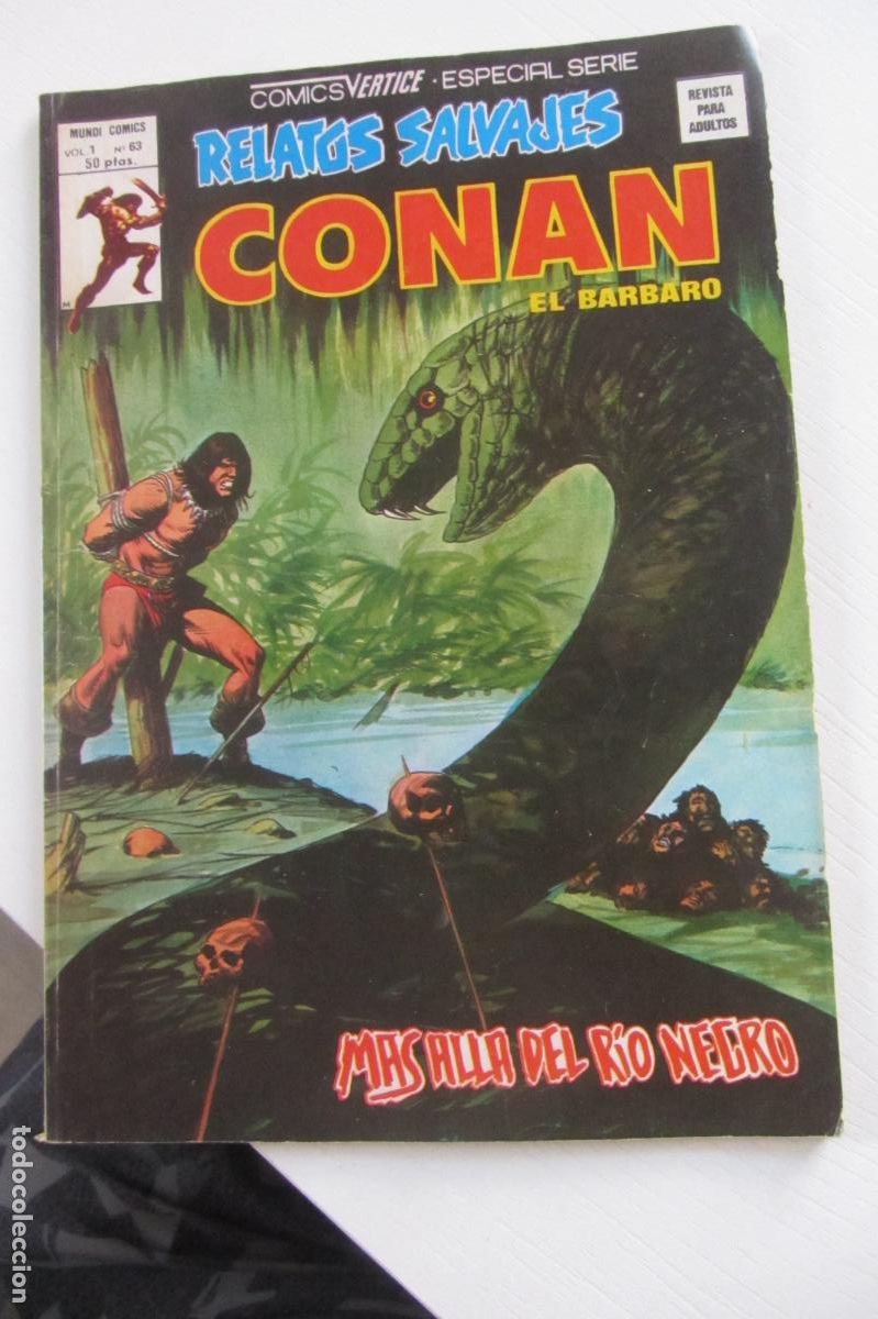 C&oacute;mics: RELATOS SALVAJES CONAN. VOL.1 N&ordm; 63 MUNDI COMICS VERTICE ARX218