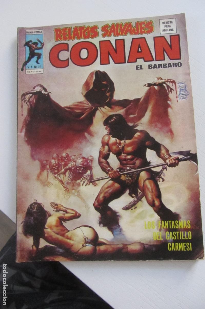 C&oacute;mics: RELATOS SALVAJES CONAN. VOL.1 N&ordm; 39 MUNDI COMICS VERTICE ARX218