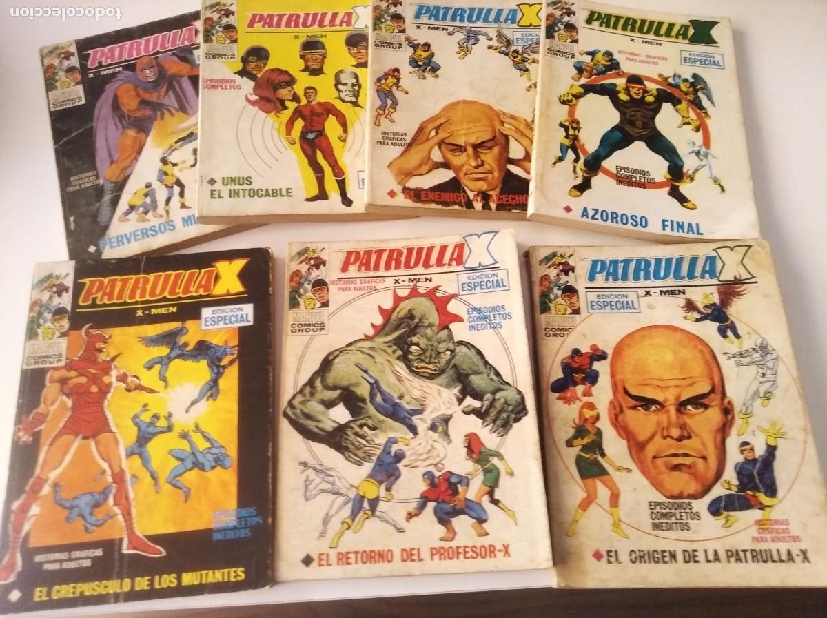 C&oacute;mics: (VERTICE -V.1) LOTE/ PATRULLA X /USADOS.-