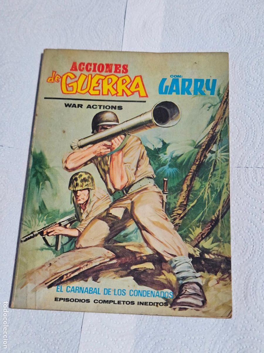 C&oacute;mics: TEBEO ACCIONES DE GUERRA CON GARRY N&ordm; 20 EL CARNABAL DE LOS CONDENADOS VERTICE 128 HOJAS