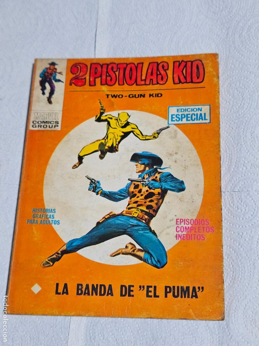 C&oacute;mics: EDICIONES VERTICE 2 PISTOLAS KID N 10 LA BANDA DE EL PUMA - Foto 1