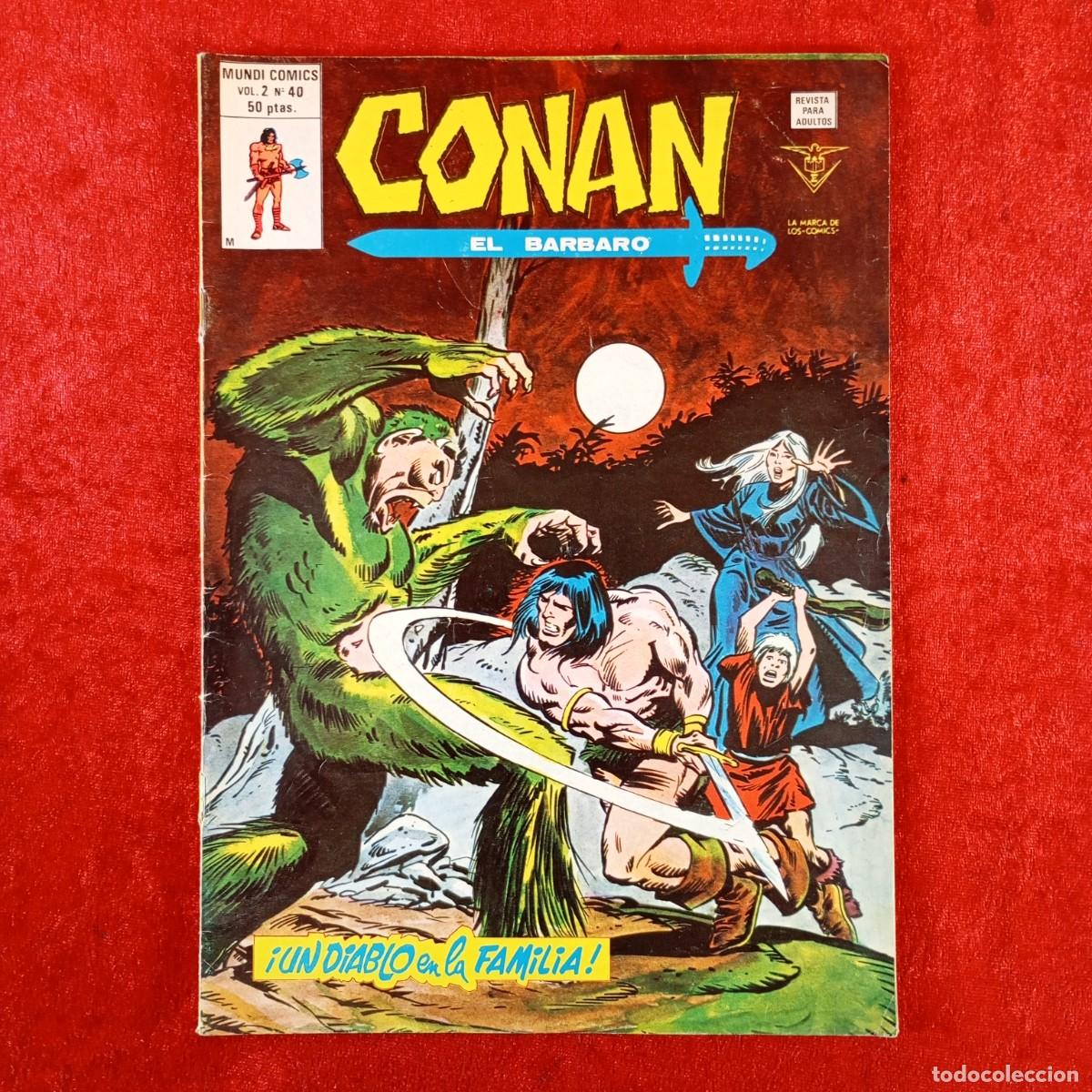 C&oacute;mics: CONAN EL BARBARO - MUNDI COMICS - VOL. 2 - N&ordm; 40 - &iexcl;UN DIABLO EN LA FAMILIA! - VERTICE / 1821