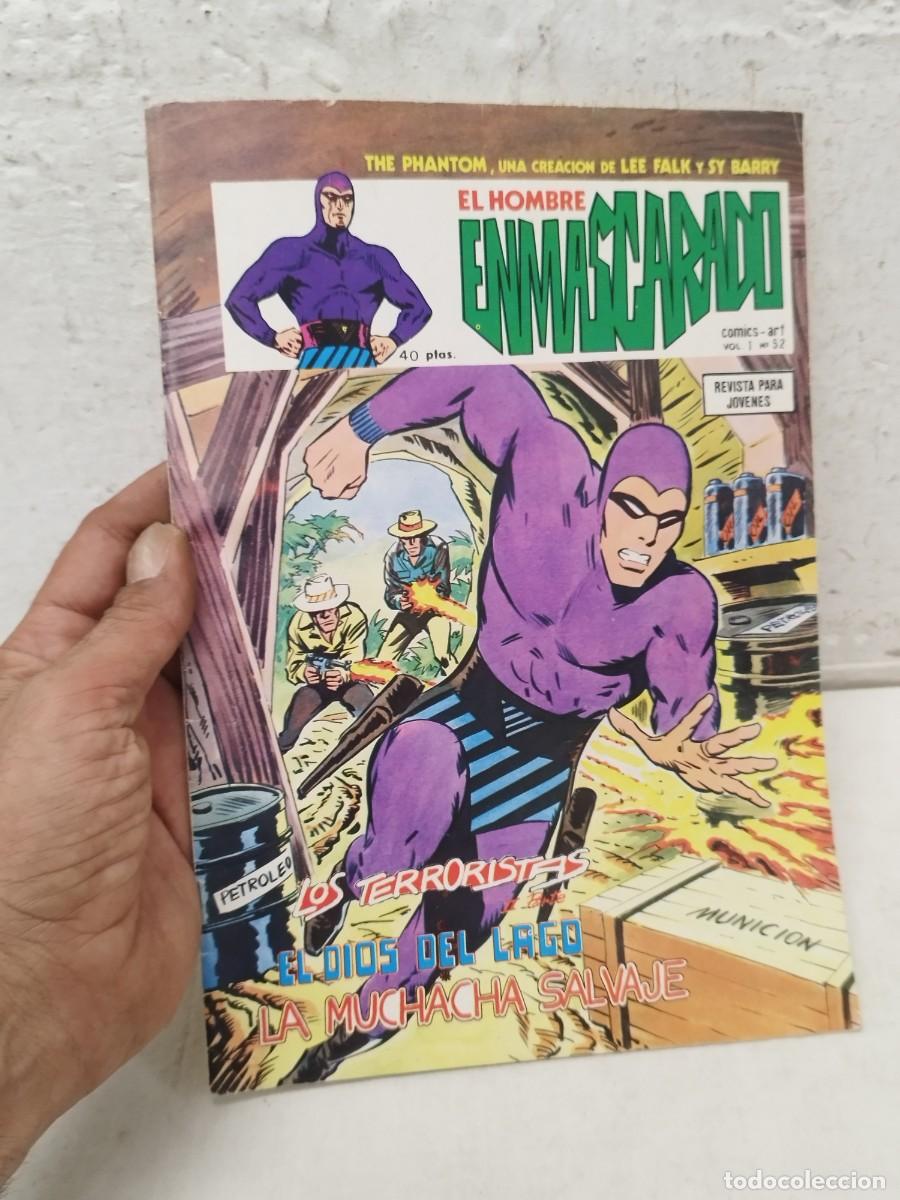 C&oacute;mics: Comic EL HOMBRE ENMASCARADO N&ordm; 52 TERRORISTAS EL DIOS DEL LAGO LA MUCHACHA SALVAJE. 1976