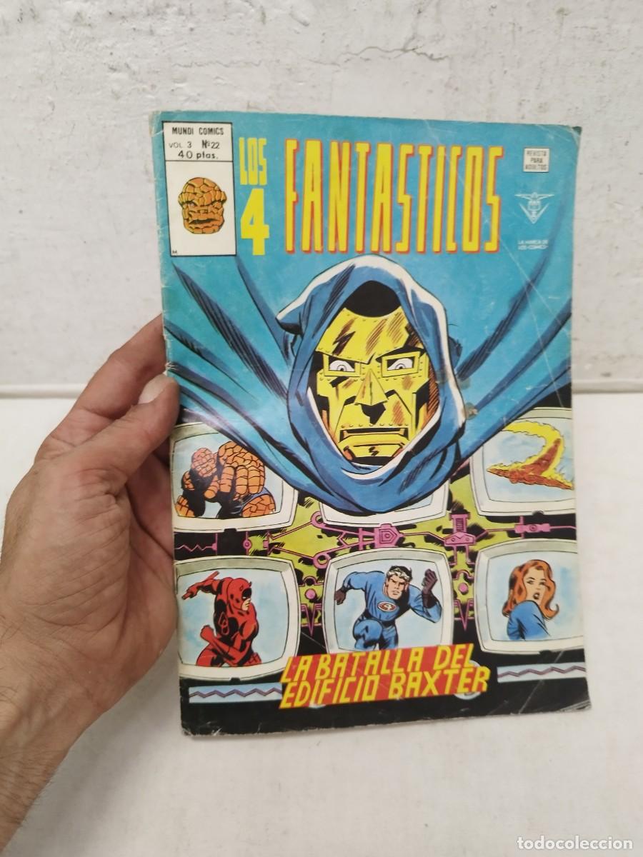 C&oacute;mics: Comic los 4 fantasticos- vol.3- a&ntilde;o 1980- vertice mundi comics. N&ordm; 22-la batalla del edificio Baxter