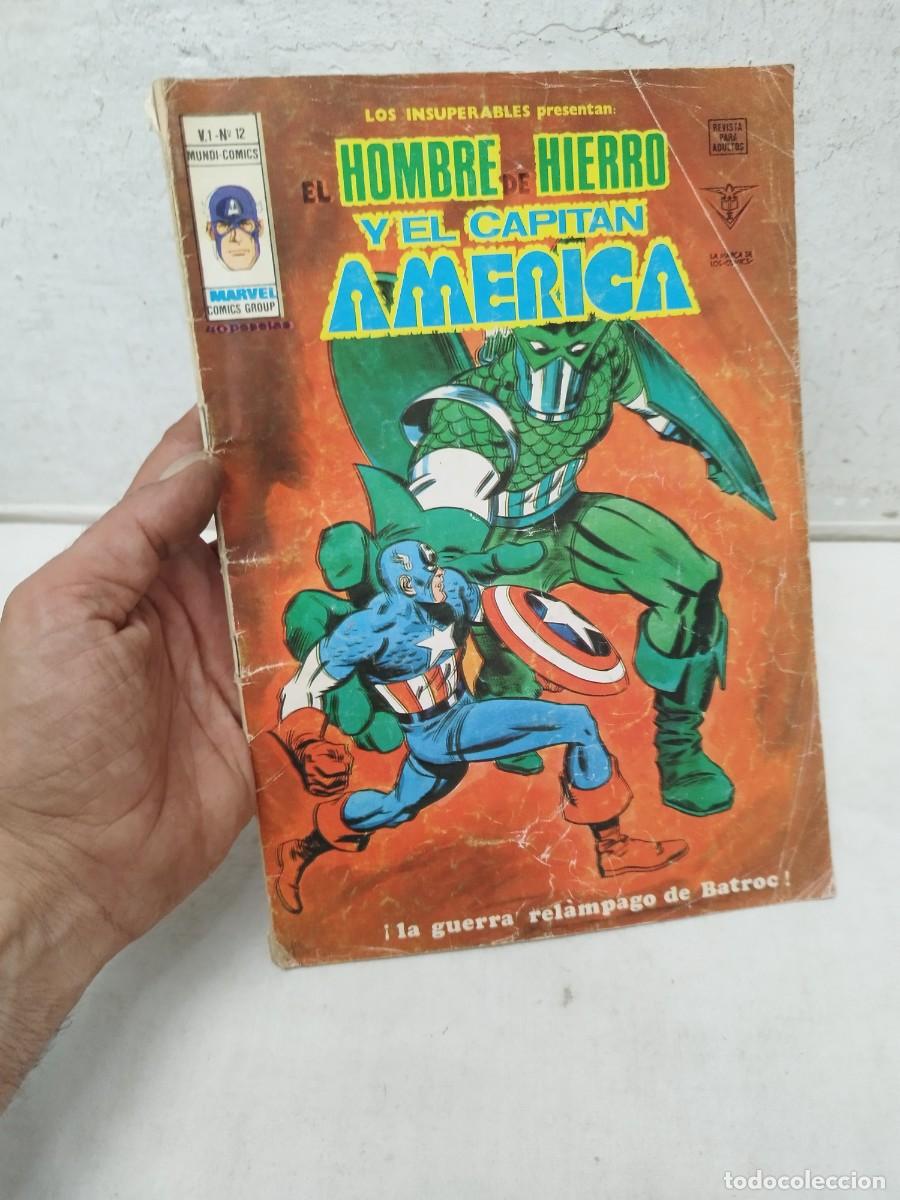 C&oacute;mics: Comic LOS INSUPERABLES 12 Hombre hierro, capitan america. C&Oacute;MICS VERTICE MARVEL. MUNDI COMICS.