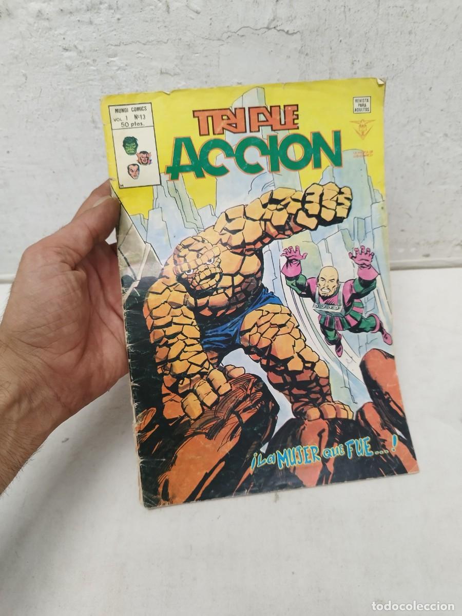 C&oacute;mics: Comic Triple accion vol. 1 N&ordm; 13 la mujer que fue. Vertice, mundi comics. 1979.