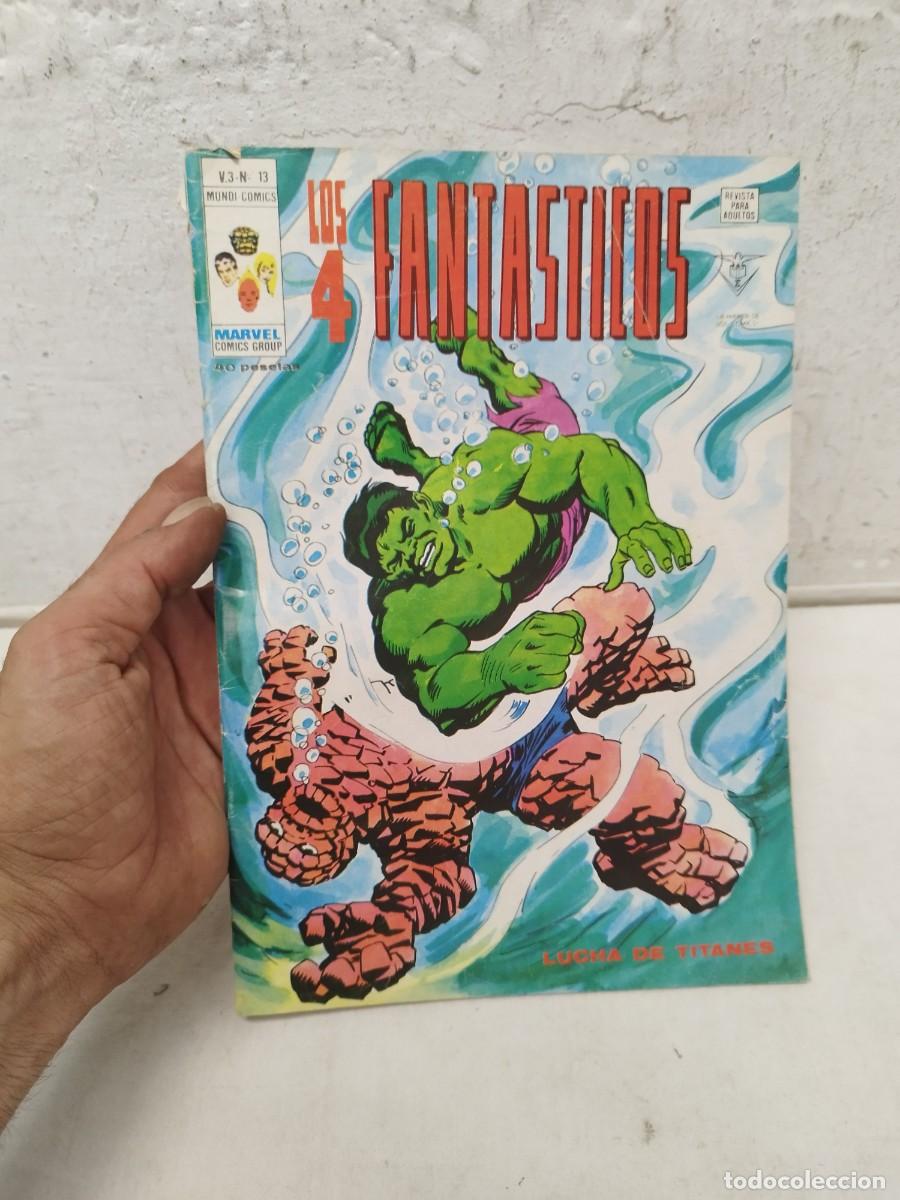C&oacute;mics: Comic Los 4 fantasticos V. 1 N&ordm; 13. Mundi comics 1978.
