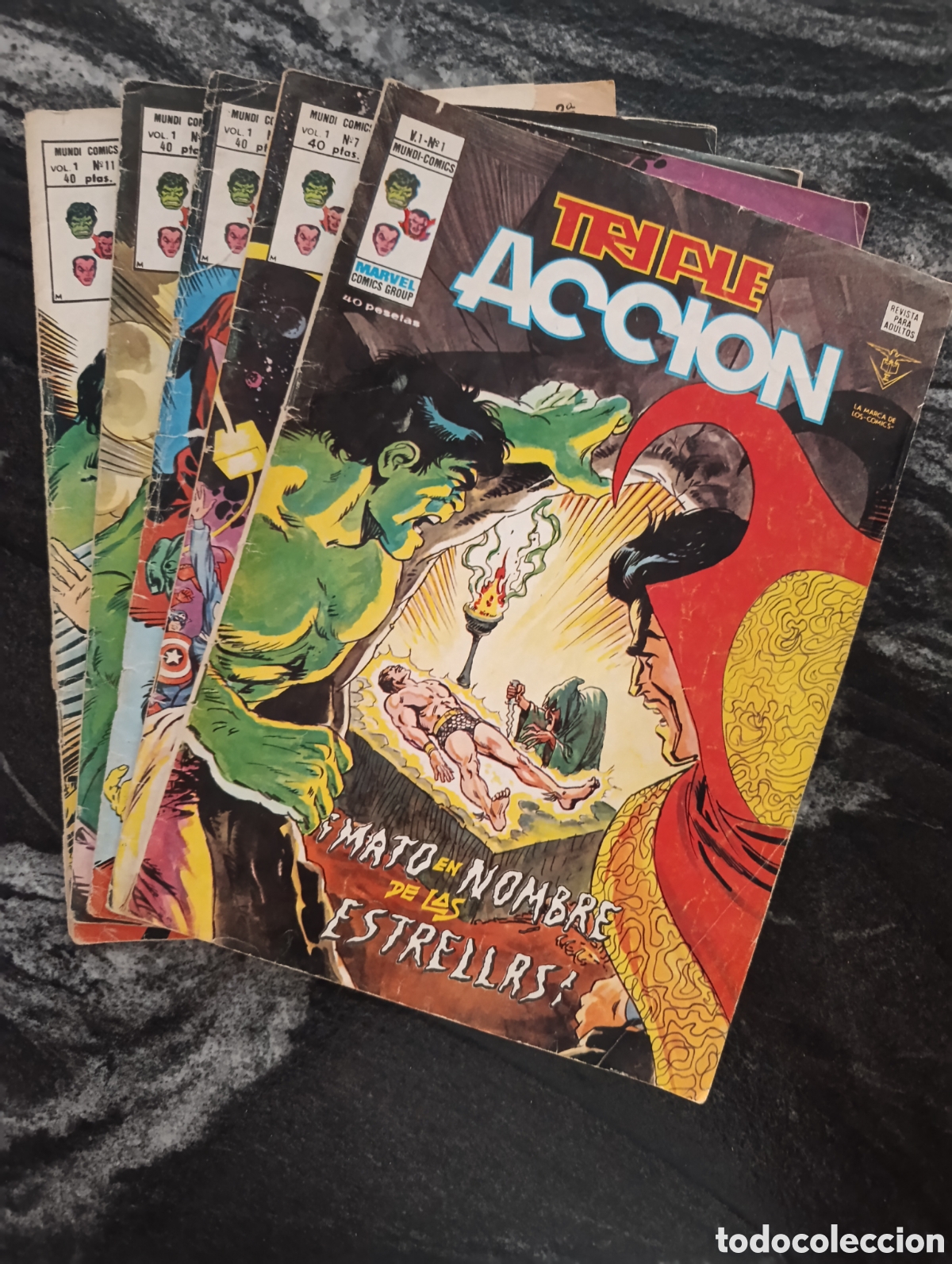 C&oacute;mics: TRIPLE ACCION NS VOL1 1,7,8,9 Y 11