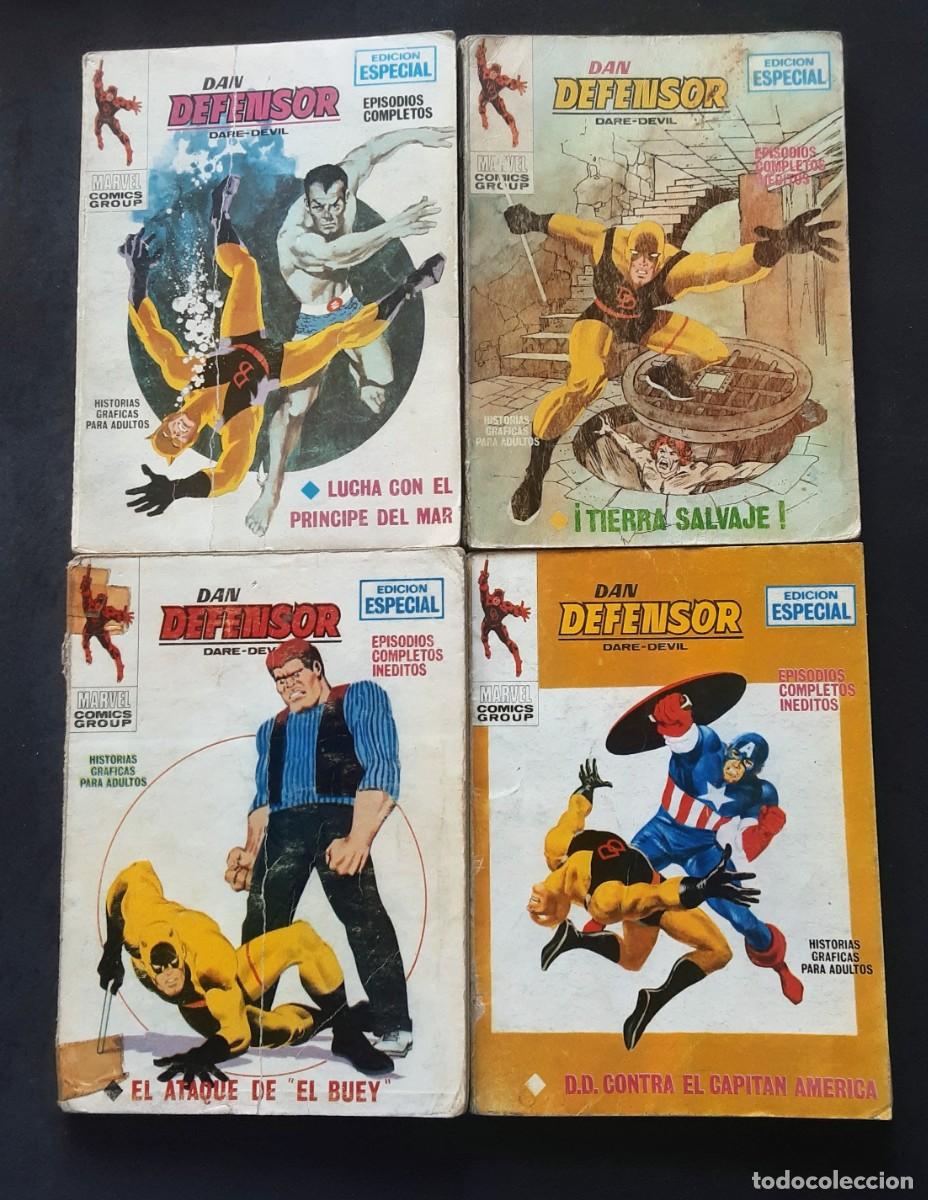 C&oacute;mics: DAN DEFENSOR V1 # EDICIONES VERTICE 1969 # LOTE DE 10 NUMEROS # LOPEZ ESPI
