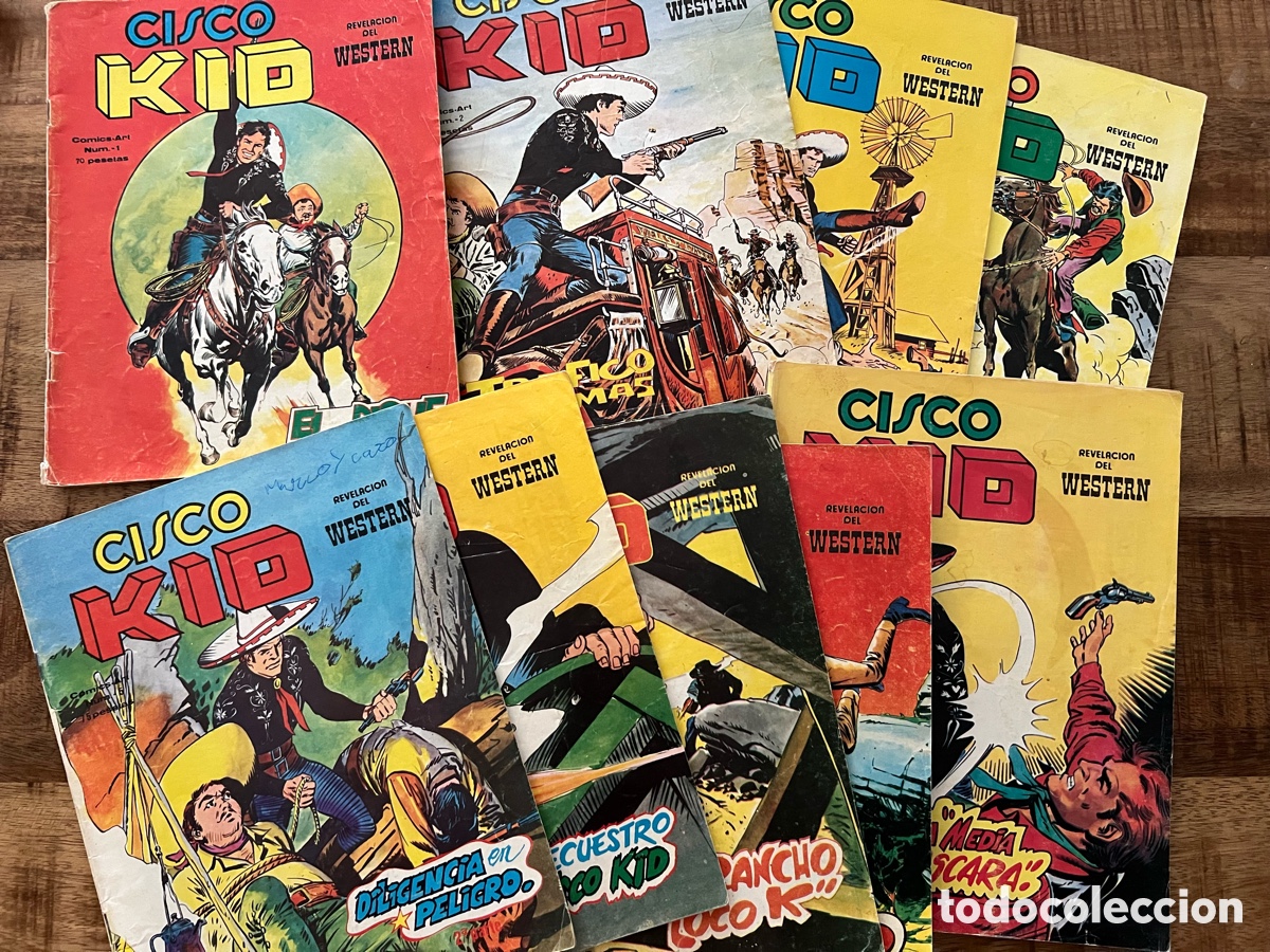 C&oacute;mics: Lote Cisco Kid 1 al 9 Vertice Comics Art Buen estado