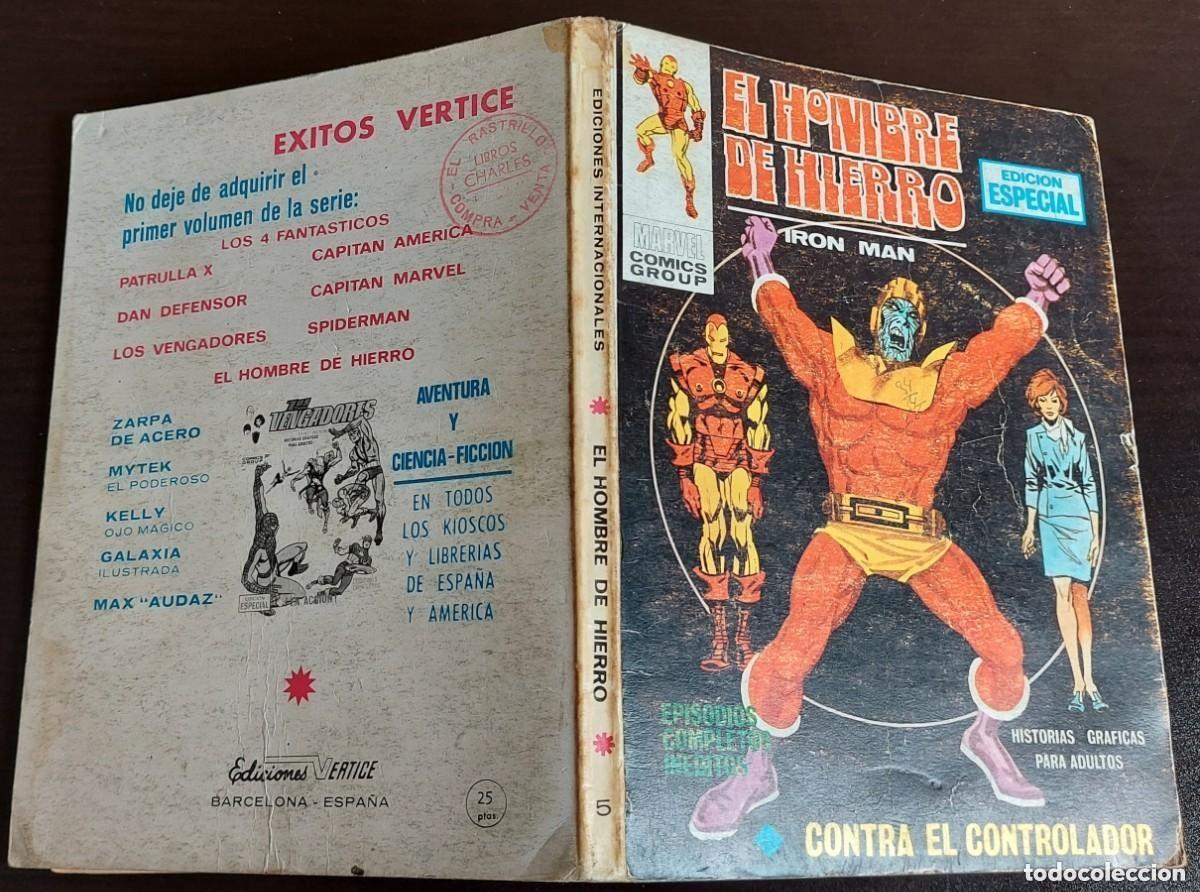 C&oacute;mics: El Hombre de Hierro volumen 1 n&uacute;mero 5 y 19 - Ediciones V&eacute;rtice A&ntilde;o 1969