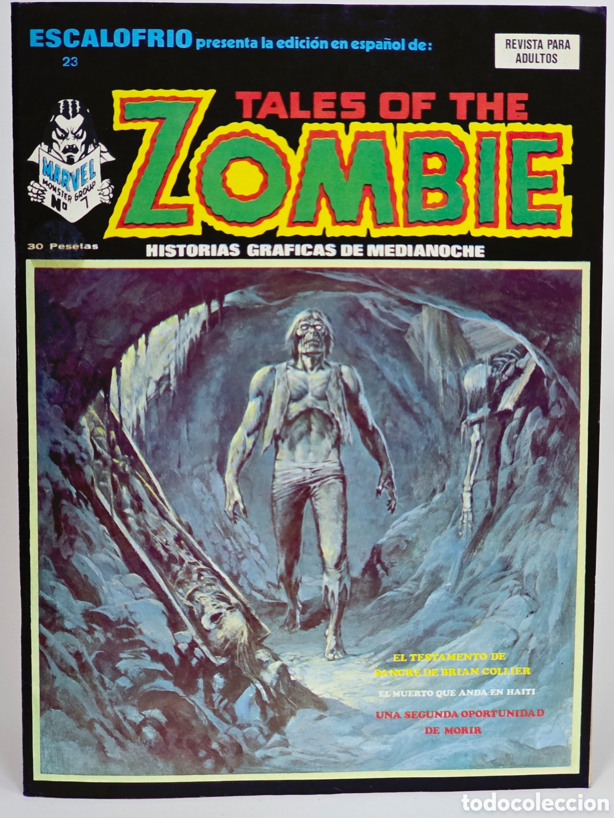 C&oacute;mics: C&Oacute;MIC ESCALOFRIO 23 TALES OF THE ZOMBIE VERTICE MARVEL CASI EXCELENTE ESTADO