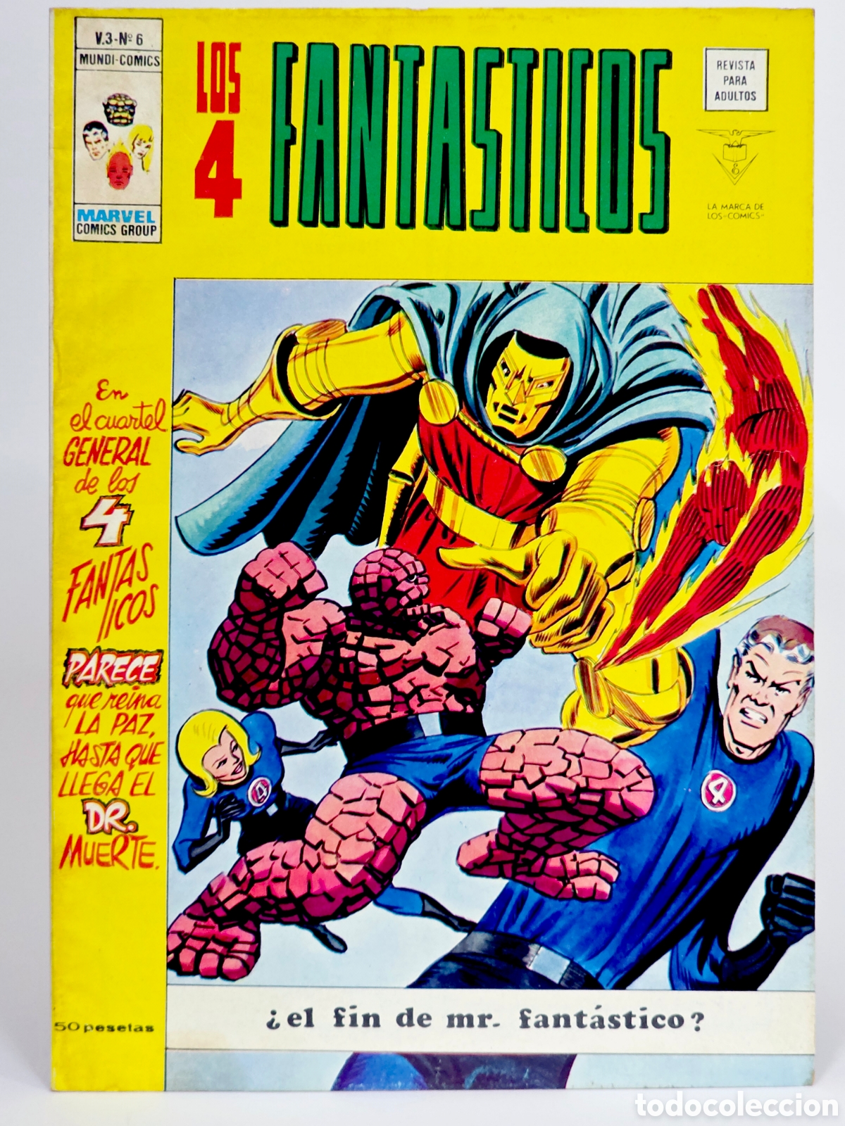 C&oacute;mics: C&Oacute;MIC LOS 4 FANT&Aacute;STICOS 6 EL FIN DE MR FANT&Aacute;STICO VOL.3 VERTICE MARVEL VOLUMEN MUY BUEN ESTADO