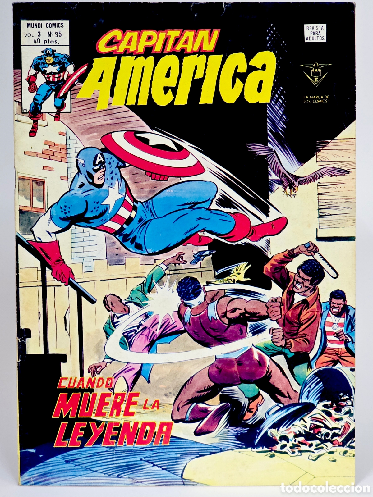 C&oacute;mics: C&Oacute;MIC CAPIT&Aacute;N AM&Eacute;RICA 35 CUANDO MUERE LA LEYENDA VOL.3 VERTICE MARVEL VOLUMEN BUEN ESTADO