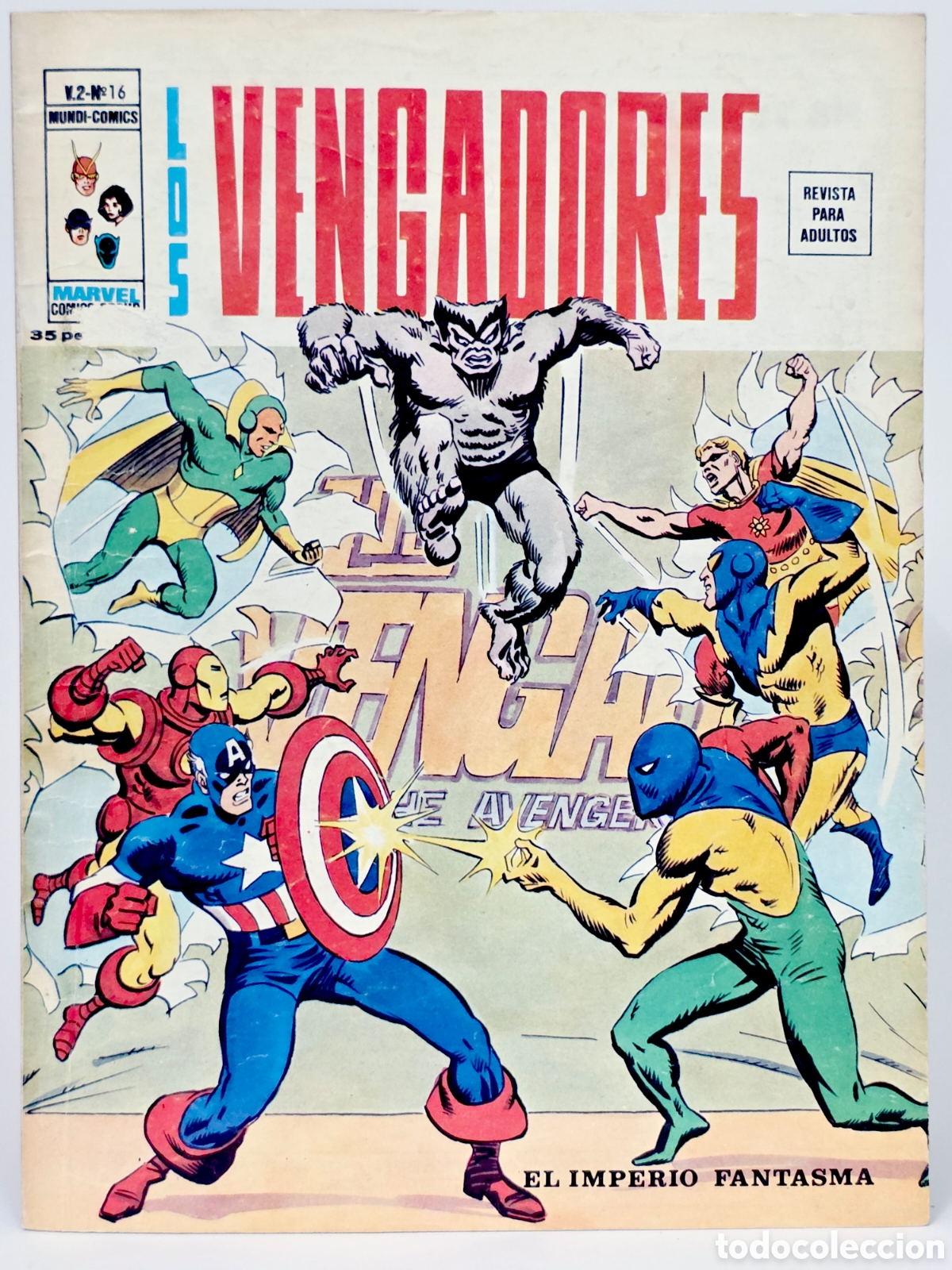 C&oacute;mics: C&Oacute;MIC LOS VENGADORES 16 EL IMPERIO FANTASMA ALLA VOL.2 VERTICE MARVEL VOLUMEN NORMAL/BUEN ESTADO