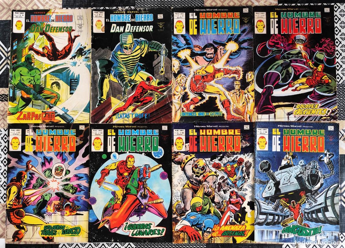 C&oacute;mics: H&Eacute;ROES MARVEL Vol.2 # 54, 55, 61, 62, 63, 64, 65, 66 - HOMBRE DE HIERRO/DAN DEFENSOR ~V&Eacute;RTICE (1979)