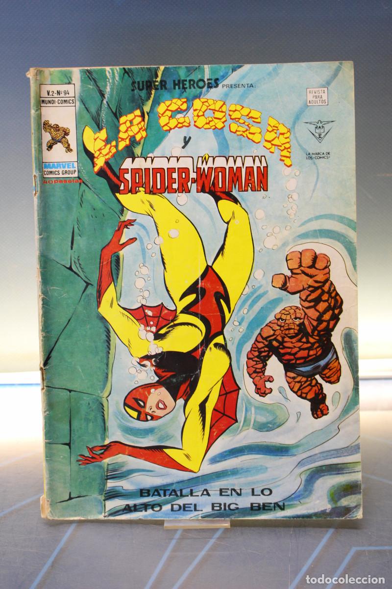 C&oacute;mics: Marvel Comics. Super H&eacute;roes #94, vol.2. V&eacute;rtice, 1978. La Cosa y Super-Woman.