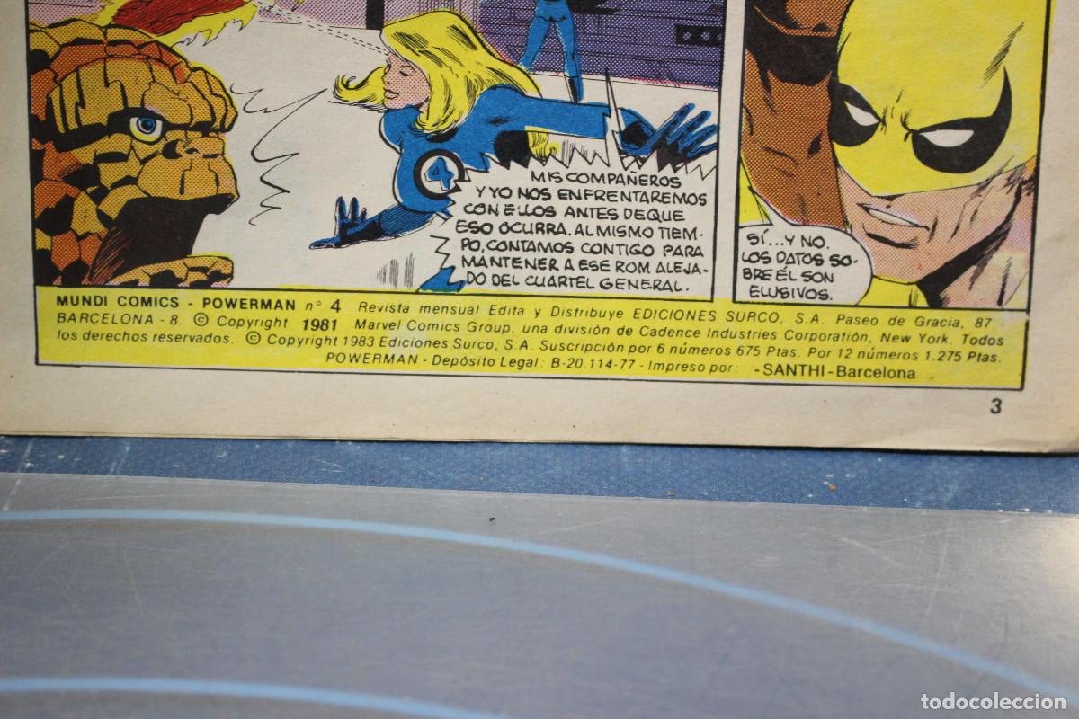 C&oacute;mics: Power Man 4 y 5. Mundi Comics. Surco, 1981. Linea 83. - Foto 5