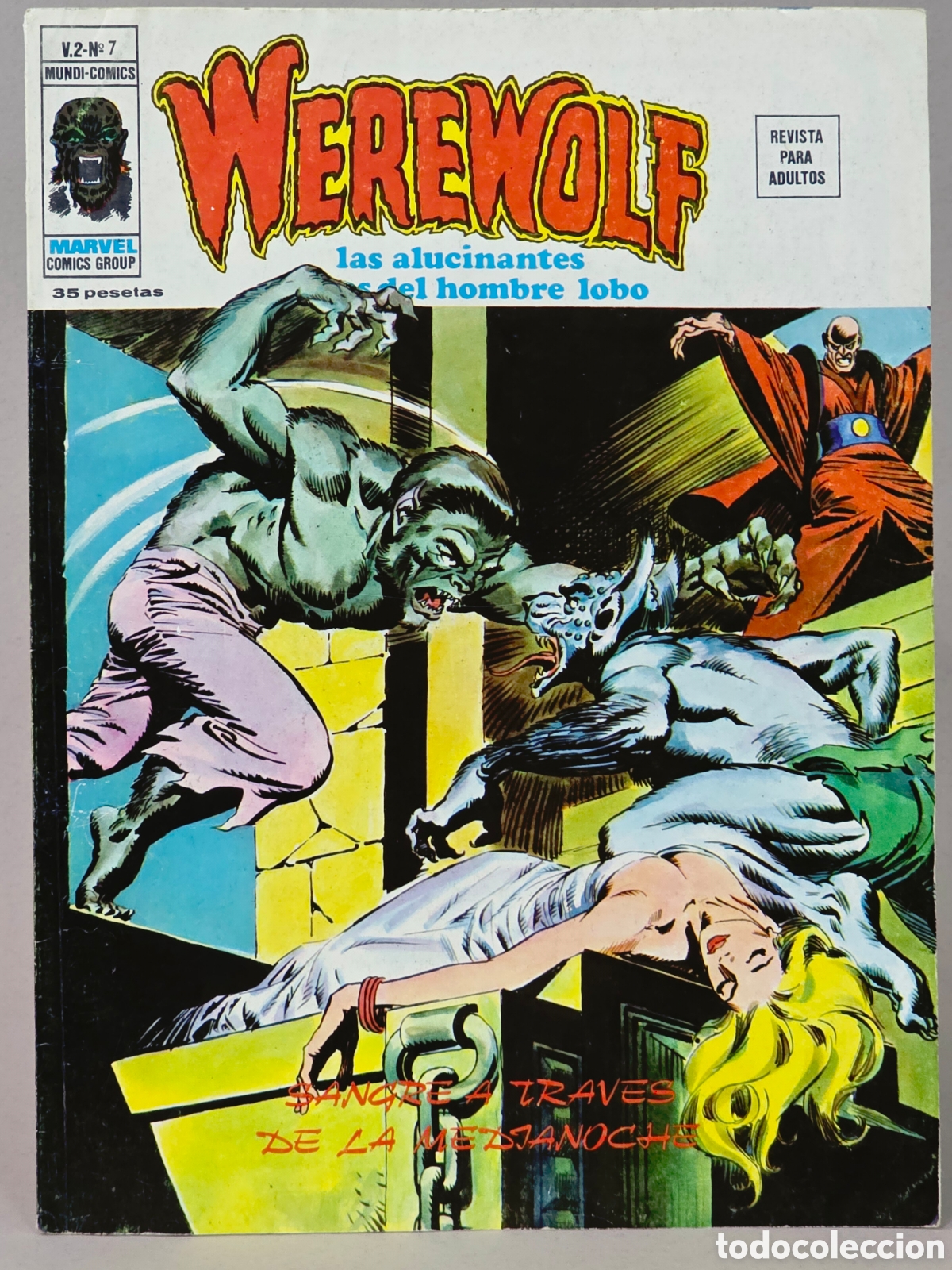 C&oacute;mics: C&Oacute;MIC WEREWOLF 7 SANGRE A TRAV&Eacute;S VOL.2 VERTICE MARVEL HOMBRE LOBO VOLUMEN CASI EXCELENTE ESTADO
