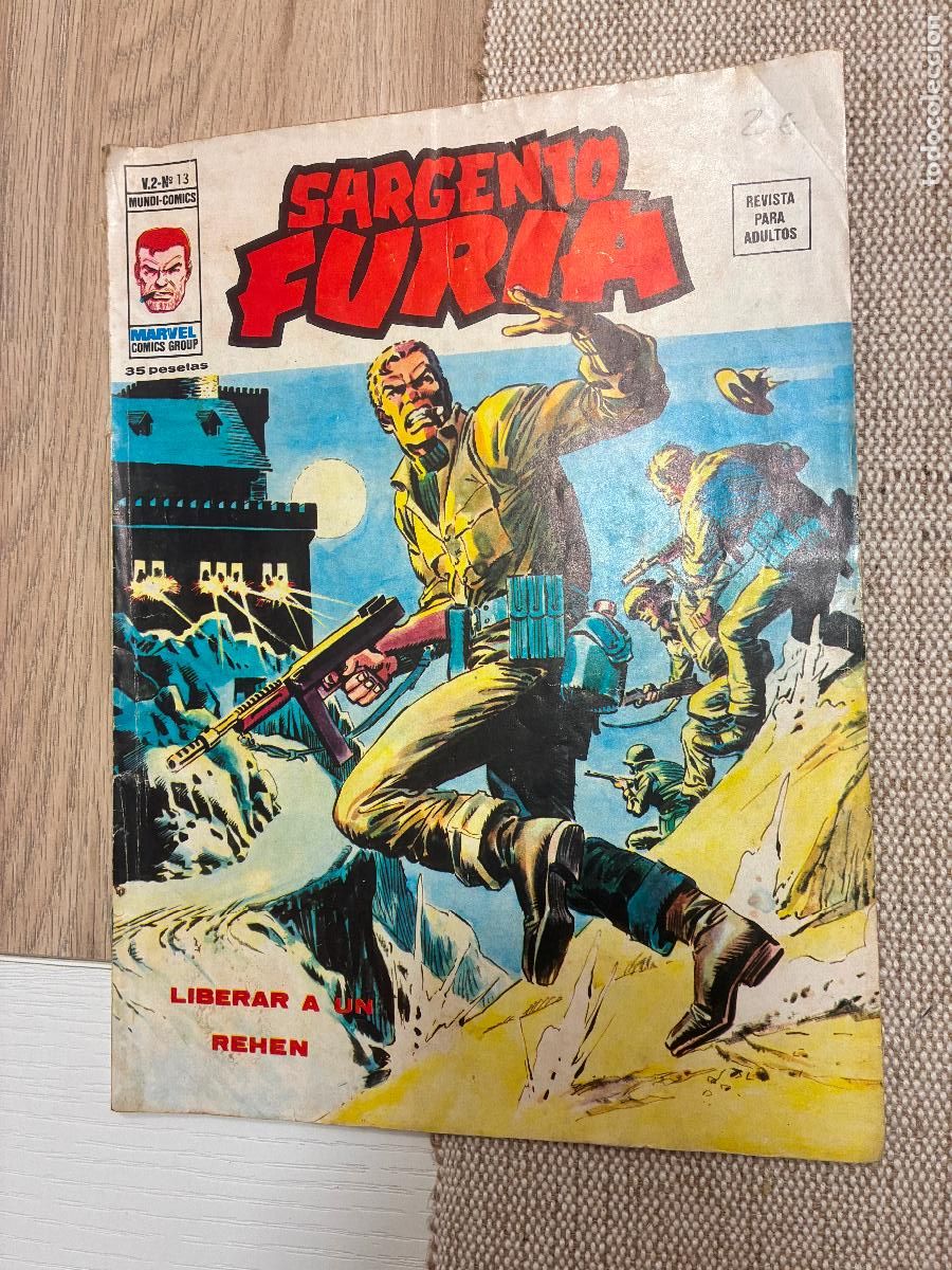 C&oacute;mics: SARGENTO FURIA V 2 N&ordm; 13. LIBERAR A UN REHEN. VERTICE 1973