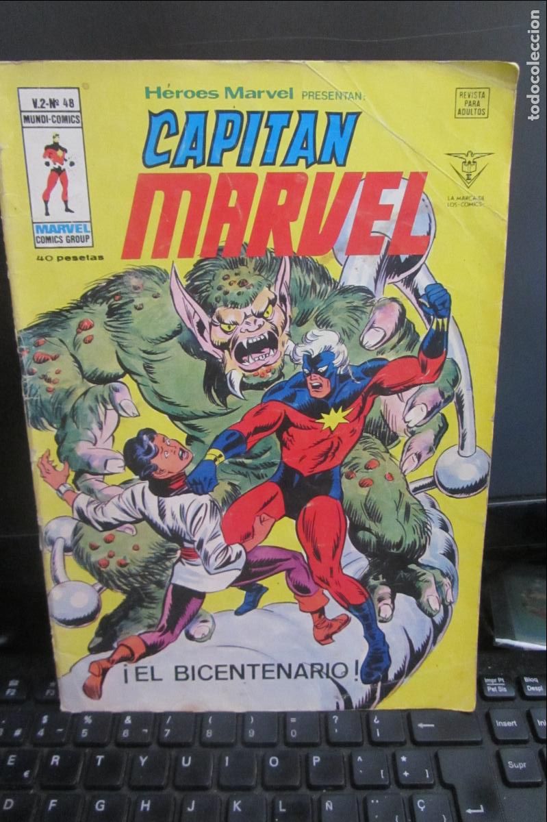 C&oacute;mics: H&Eacute;ROES MARVEL PRESENTA VOL.2 N&ordm; 48 CAPIT&Aacute;N MARVEL V&Eacute;RTICE MUNDICOMICS arx282