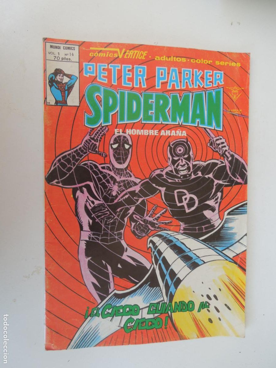 C&oacute;mics: SPIDERMAN - EL HOMBRE ARA&Ntilde;A - &iexcl;EL CIEGO , GUIANDO AL CIEGO! N&ordm; 14- VERTICE - COMIC MUNDI 1978
