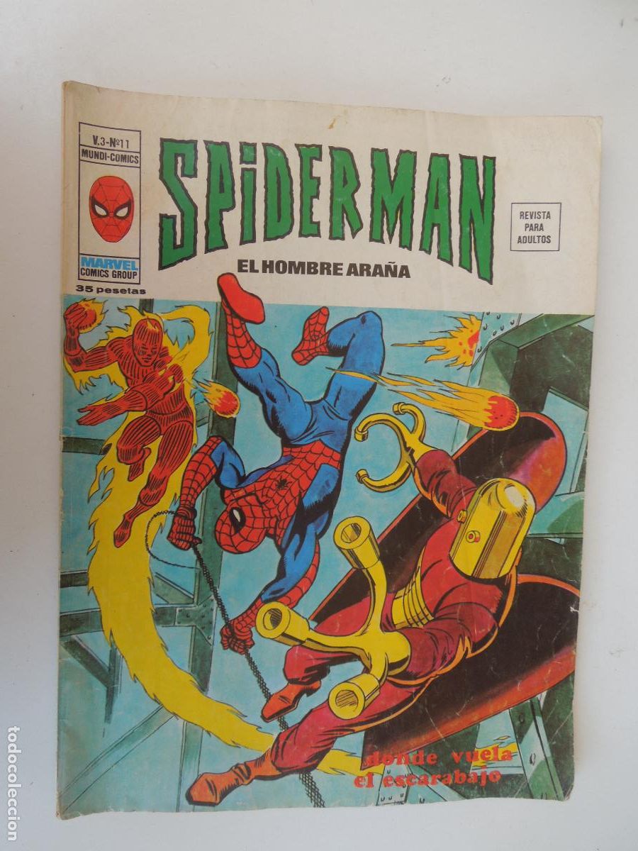 C&oacute;mics: SPIDERMAN EL HOMBRE ARA&Ntilde;A - DONDE VUELA EL ESCARABAJO N&ordm; 11- VERTICE - COMIC MUNDI 1973