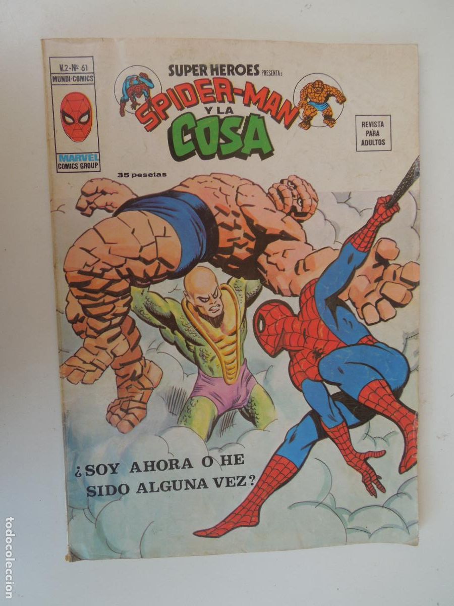 C&oacute;mics: SPIDERMAN Y LA COSA - &iquest;SOY O HE SIDO ALGUNA VEZ? N&ordm; 61- VERTICE - COMIC MUNDI 1973