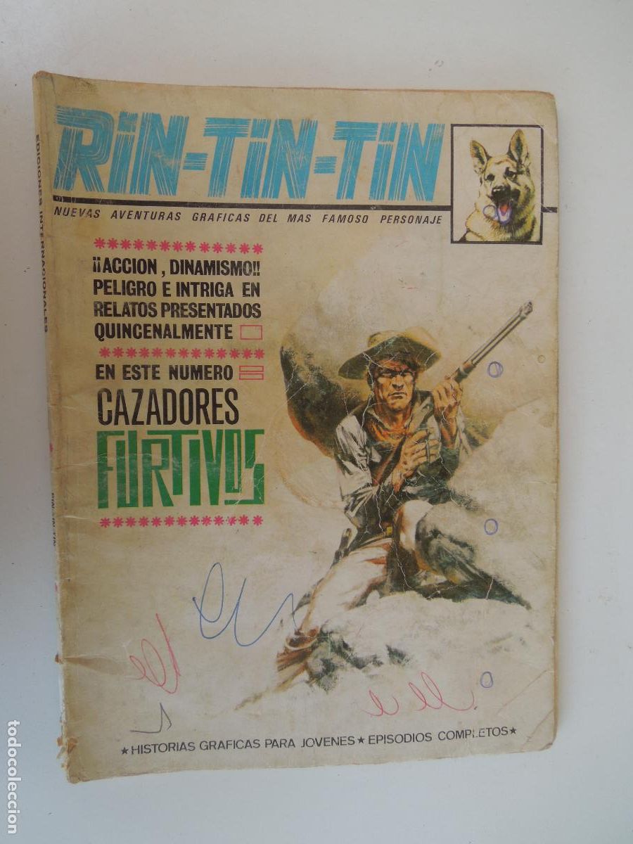 C&oacute;mics: RIN-TIN.TIN - CAZADORES FURTIVOS - EDICIONES VERTICE 1972