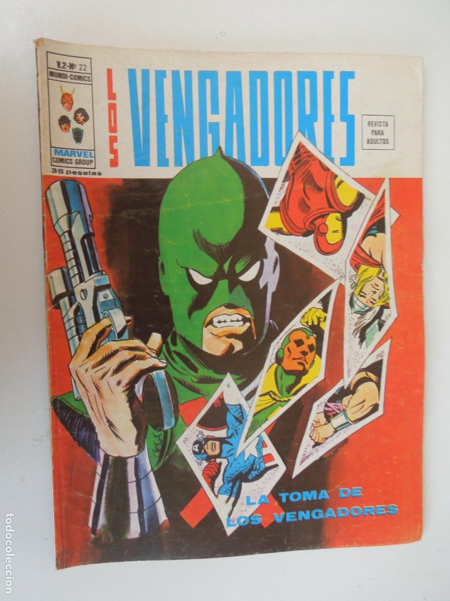 C&oacute;mics: LOS VENGADORES - LA TOMA DE LOS VENGADORES N&ordm; 22- MARVEL EDC VERTICE - 1973