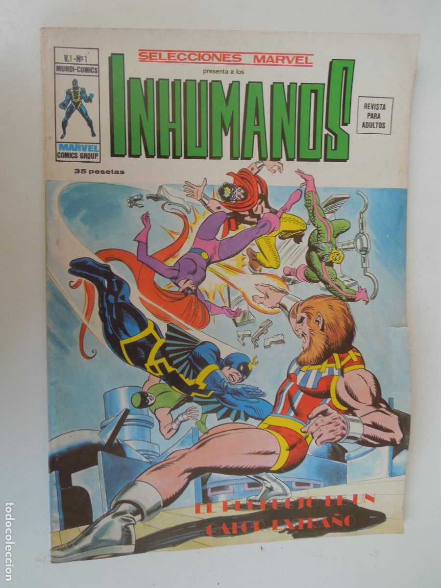 C&oacute;mics: INHUMANOS -EL PRODUCTO DE UN CALOR EXTRA&Ntilde;O N&ordm; 1 - VERTICE -MARVEL 1973