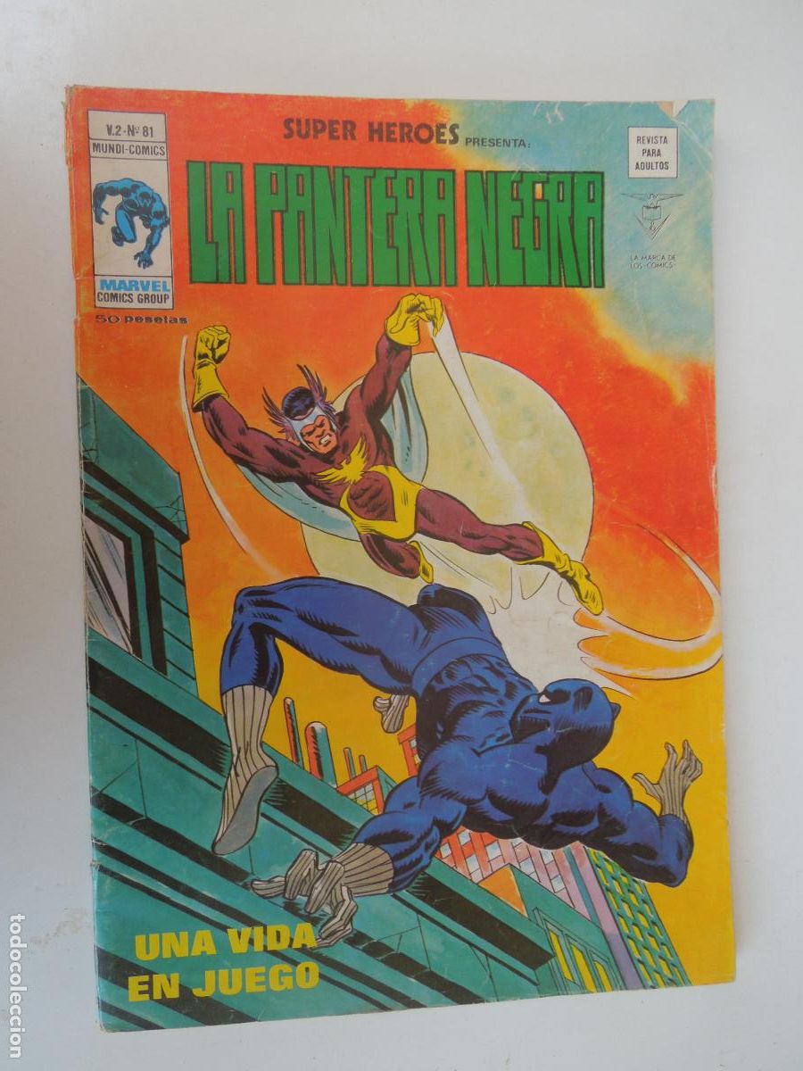 C&oacute;mics: LA PANTERA ROSA - UNA VIDA EN JUEGO - N&ordm; 81 - VERTICE -MARVEL 1977
