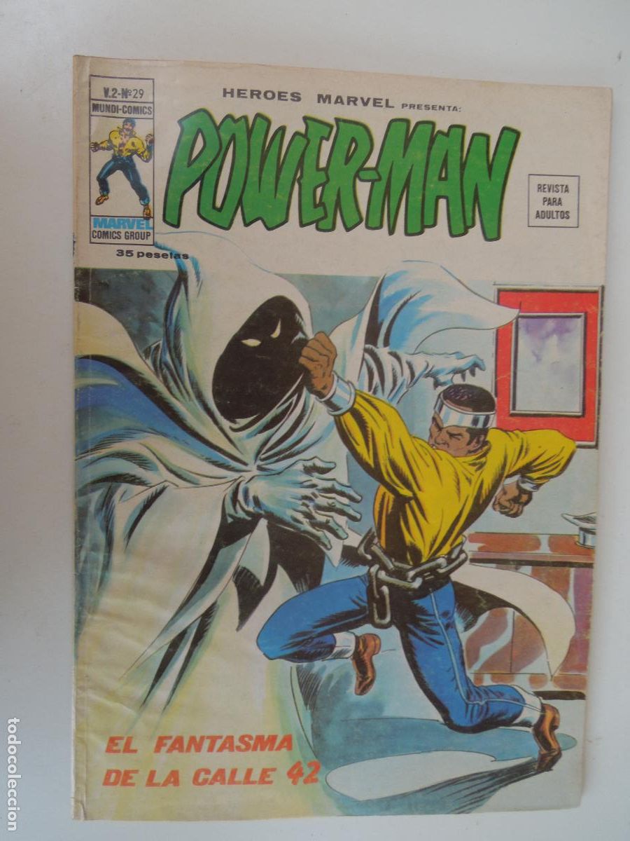 C&oacute;mics: POWER -MAN - EL FANTASMA DE LA CALLE 42- N&ordm; 829 - VERTICE -MARVEL 1973