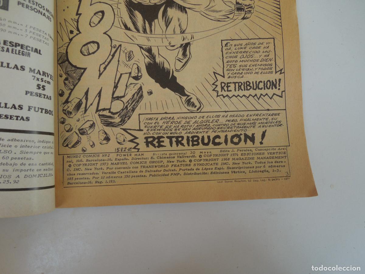 C&oacute;mics: POWER -MAN -&iexcl; ... RETRIBUCI&Oacute;N! N&ordm; 2- VERTICE -MARVEL 1974 - Foto 2