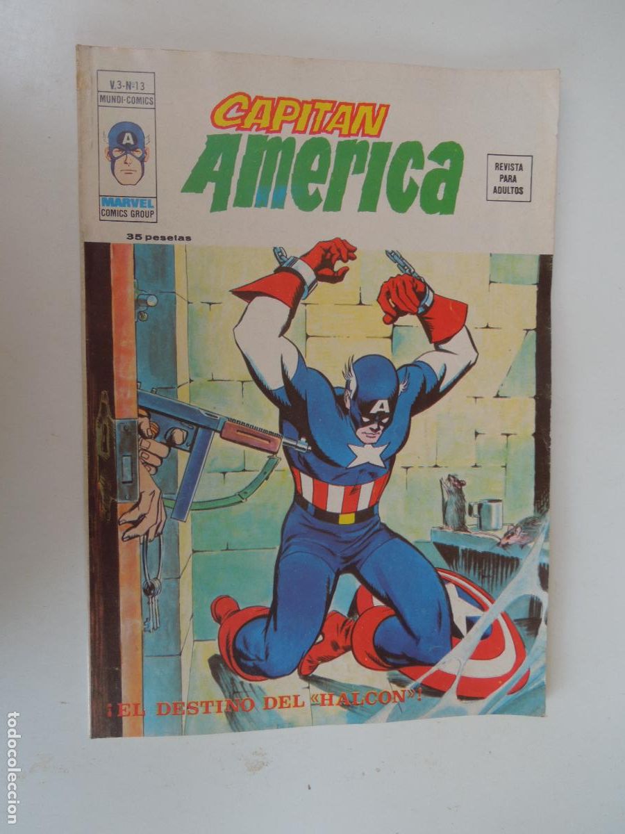C&oacute;mics: CAPITAN AM&Eacute;RICA - &iexcl; EL DESTINO DEL HALC&Oacute;N !- N&ordm; 13- VERTICE -MARVEL 1974