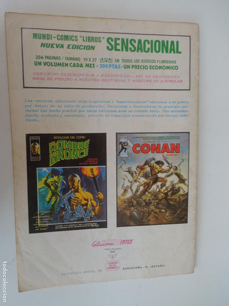 C&oacute;mics: CAPITAN AM&Eacute;RICA - EL PODER DE HYDRA - N&ordm; 21- VERTICE -MARVEL 1974 - Foto 3