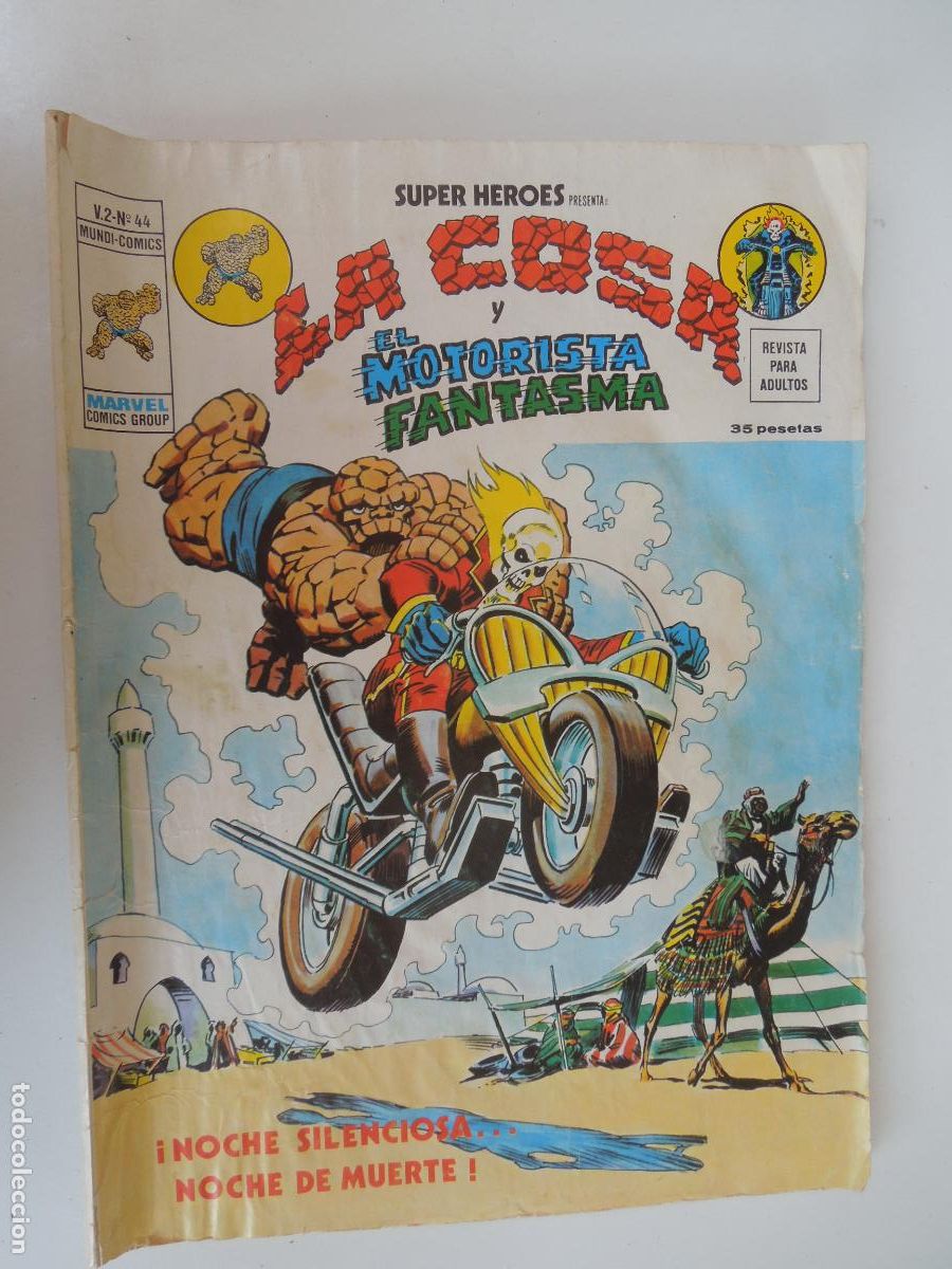 C&oacute;mics: LA COSA Y EL MOTORISTA FANTASMA - N&ordm; 44 -&iexcl;NOCHE SILENCIOSA ... NOCHE DE MUERTE! - VERTICE -1973