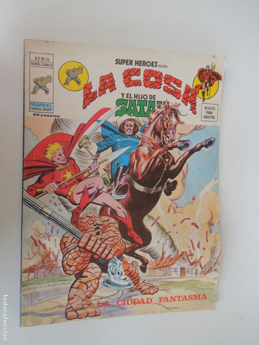C&oacute;mics: LA COSA Y EL HIJO DE SATAN - N&ordm; 56 -LA CIUDAD FANTASMA - VERTICE - MARVEL 1974