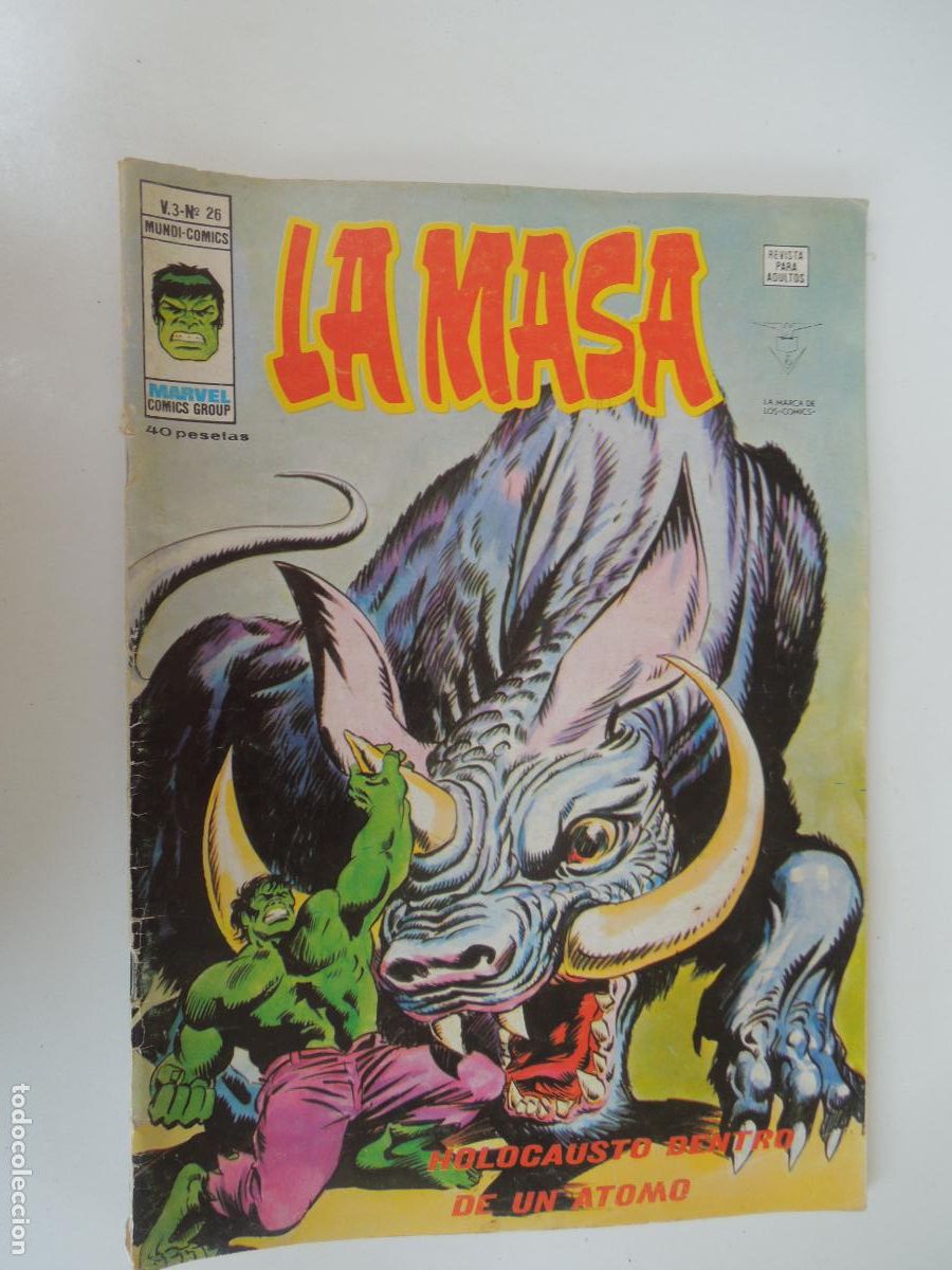 C&oacute;mics: LA MASA - HOLOCAUSTO DENTRO DE UN &Aacute;TOMO - N&ordm; 26 - VERTICE - MARVEL - 1973