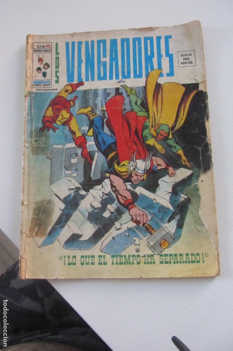 C&oacute;mics: Los Vengadores Vol 2 n&ordm; 20 Marvel Mundi Comics V&eacute;rtice 1974 Lo que el tiempo ha separado ARX347