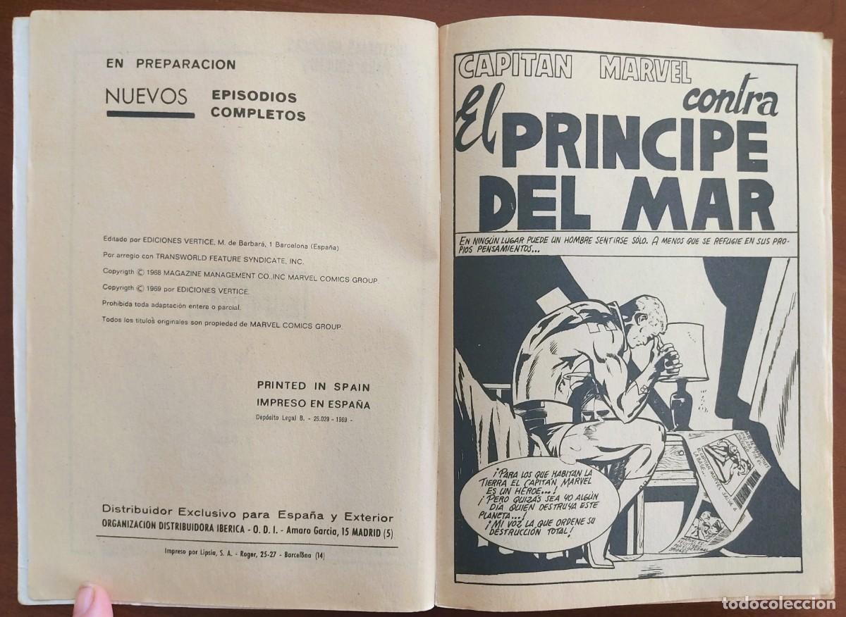 C&oacute;mics: CAPIT&Aacute;N MARVEL N&ordm; 2 VOL. 1 TACO - EDICIONES V&Eacute;RTICE A&Ntilde;O 1969 - Foto 3