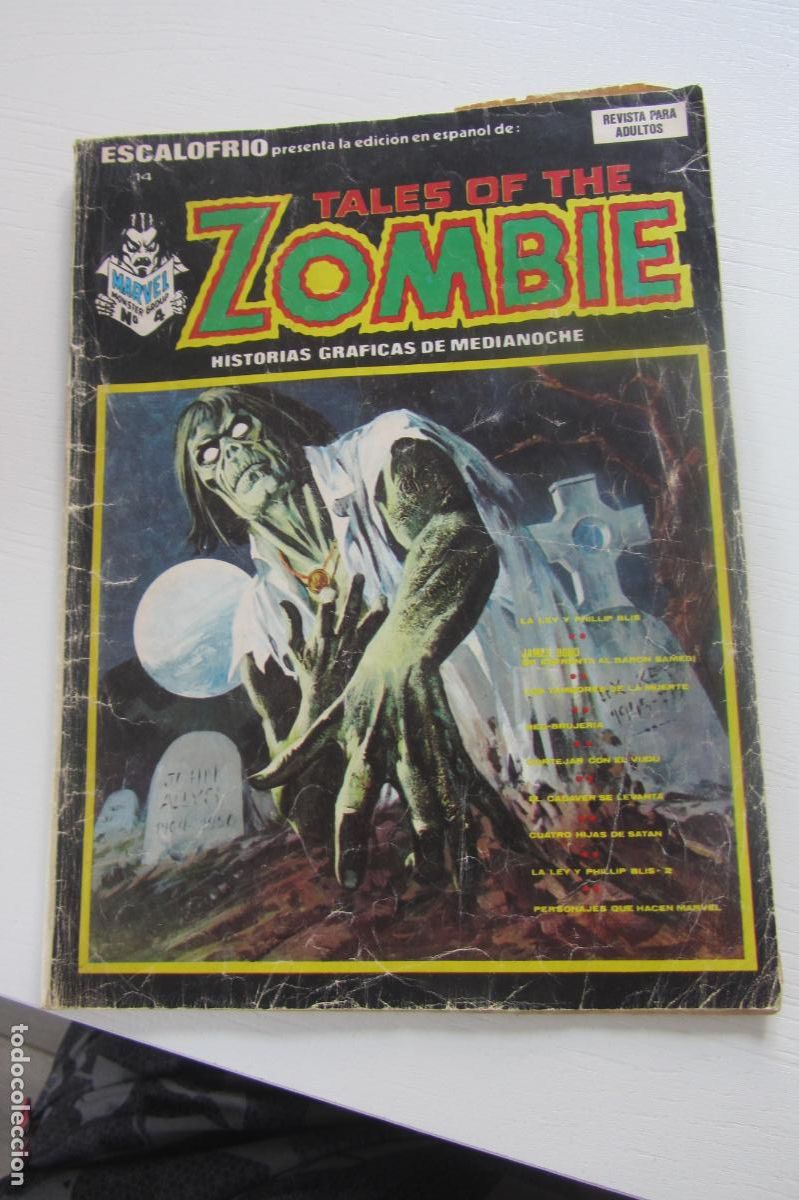 C&oacute;mics: ESCALOFRIO n&ordm; 14 TALES OF THE ZOMBIES 4 VERTICE GRAPA MUNDI COMICS arx2