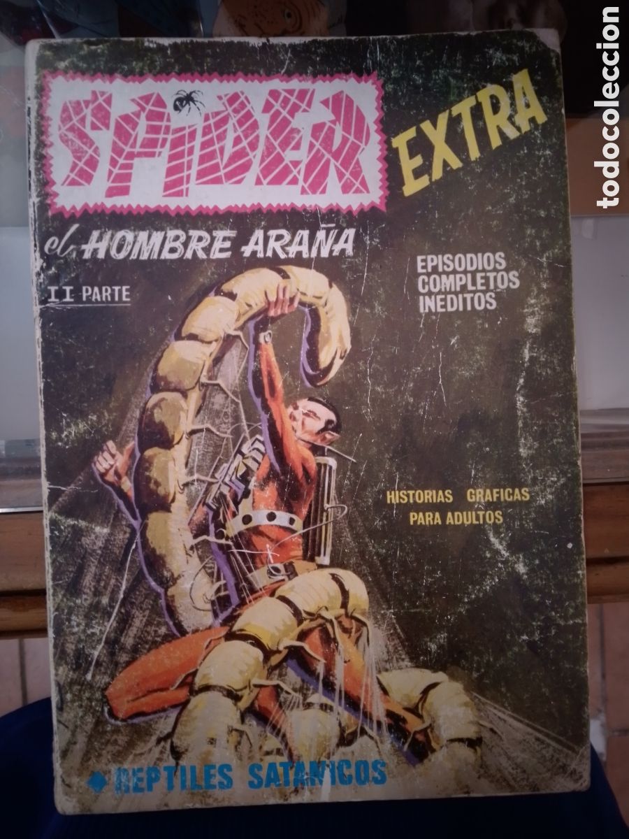 C&oacute;mics: SPIDER EL HOMBRE ARA&Ntilde;A. II PARTE. REPTILES SATANICOS. VERTICE. 1968.
