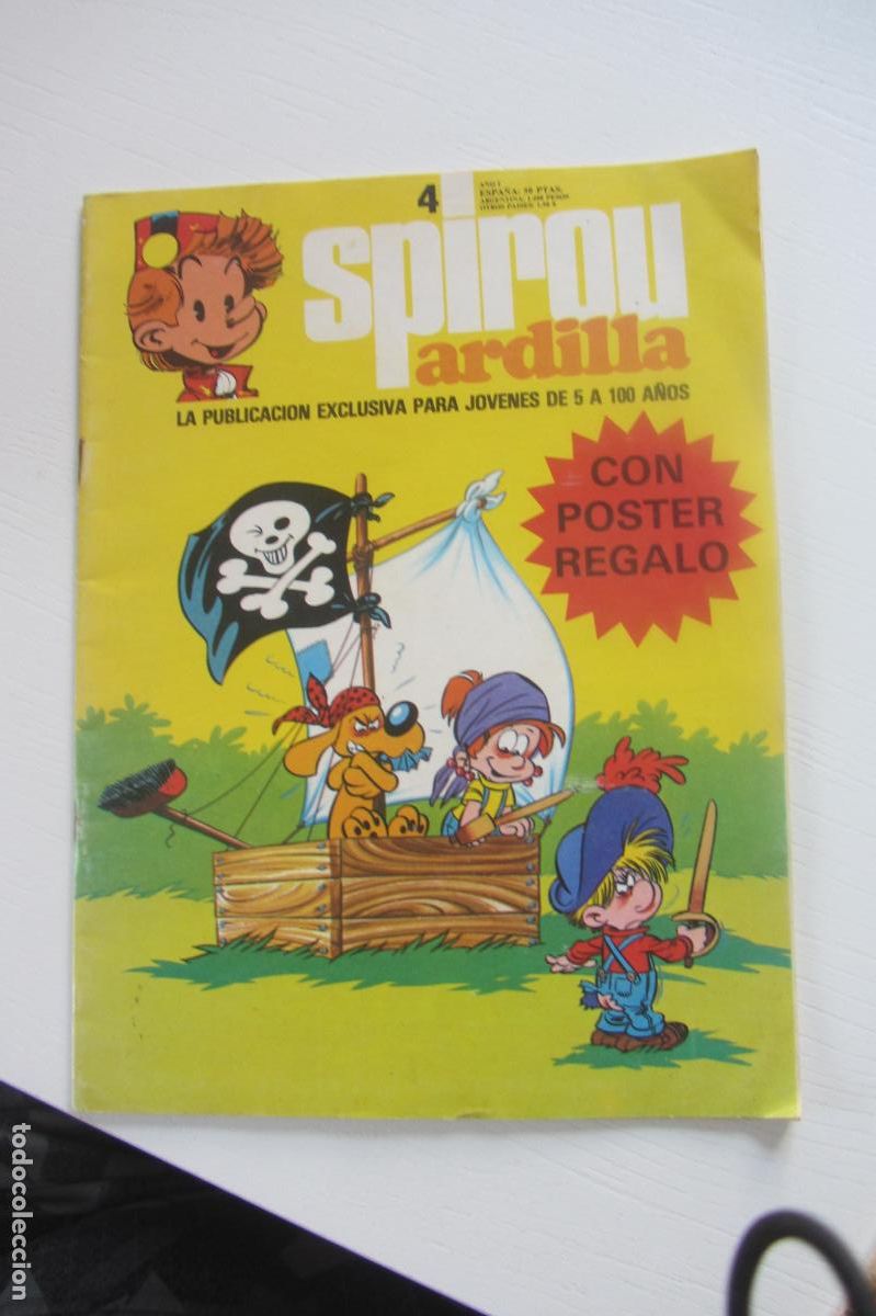 C&oacute;mics: SPIROU ARDILLA. N&ordm; 4. CON POSTER. EDITORA MUNDIS BUEN ESTADO ARX2